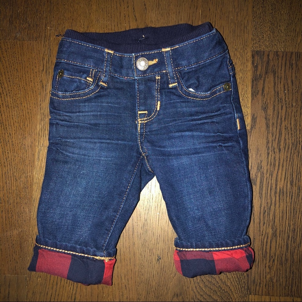 **SOLD** babyGap Flannel Lined Pull On Jeans